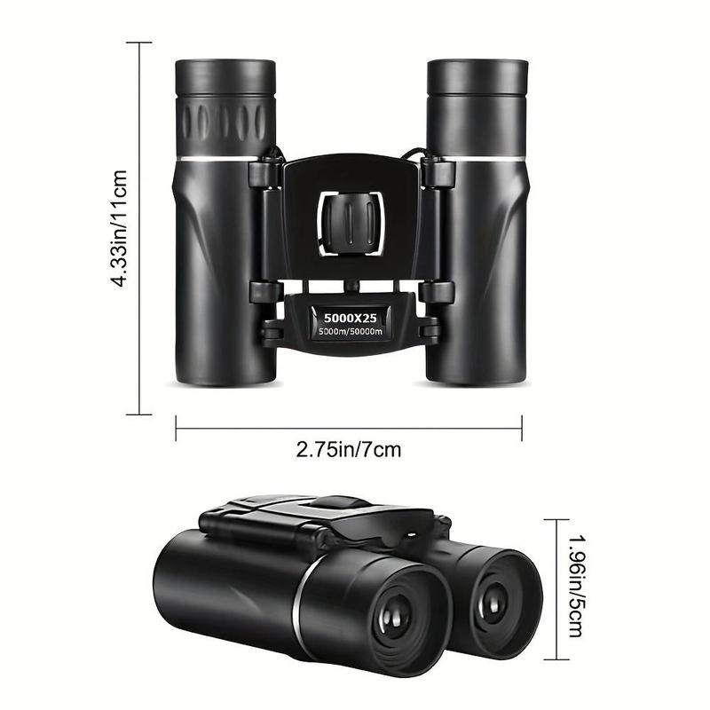 Portable Binoculars, 1 Count High Definition Professional Powerful Binoculars, Long Range Folding Binoculars for Hunting & Sports & Outdoor Camping