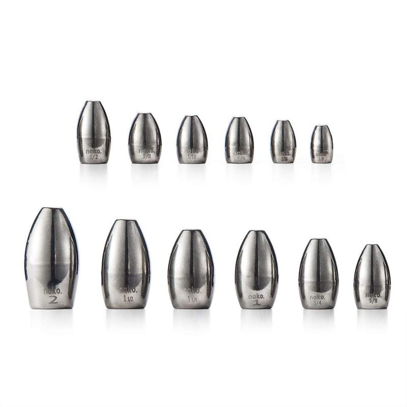 200% Sensitive Tungsten Flipping Weights | 4 Colors 5 Pack