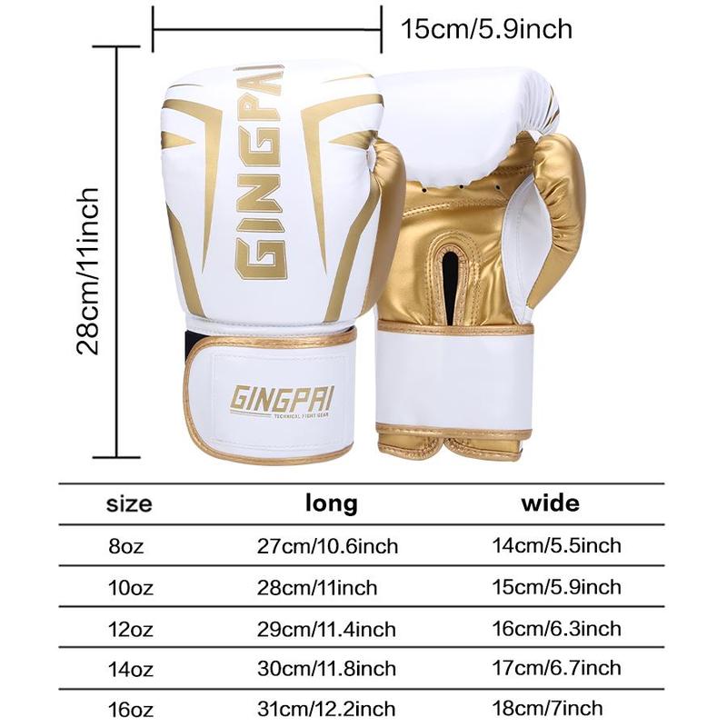 Professional Sports Boxing Gloves, 1 Pair Durable Training Gloves for Men & Women, Muay Thai, Martial Arts, Technical Fight Gear, Boxing Equipment for Home Gym Workout, Adults Boxing Gloves, Protective Gear