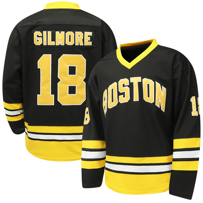 Happy Gilmore #18 Jersey Boston Adam Sandler 1996 Movie Ice Hockey Jersey Stitched S-XXXL, 90S Hip Hop Clothing for Party