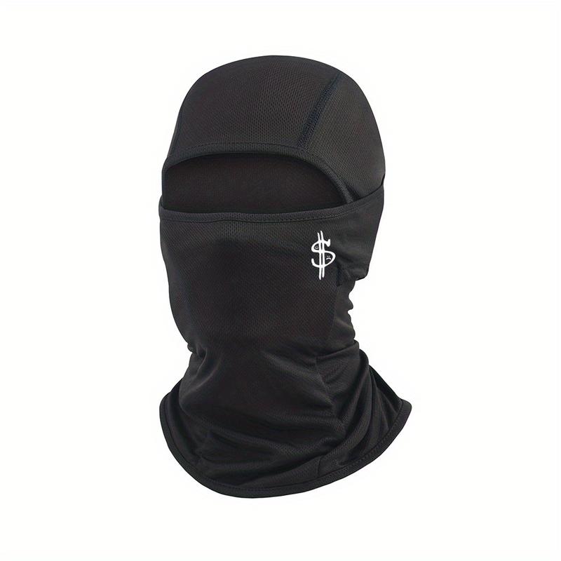 UV-Blocking Dollar Sign Balaclava Ski Mask - Full-Face Coverage for Extreme Winter Sports - Secure & Stylish Protection