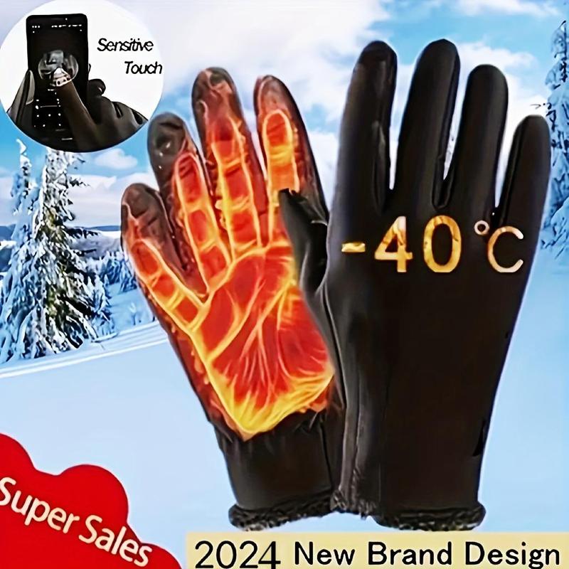 Sport Cycling Gloves, 1 Pair Waterproof & Non-slip Comfortable Touch Screen Gloves, Outdoor Sports Gloves for Men & Women, Motorcycle Accessories