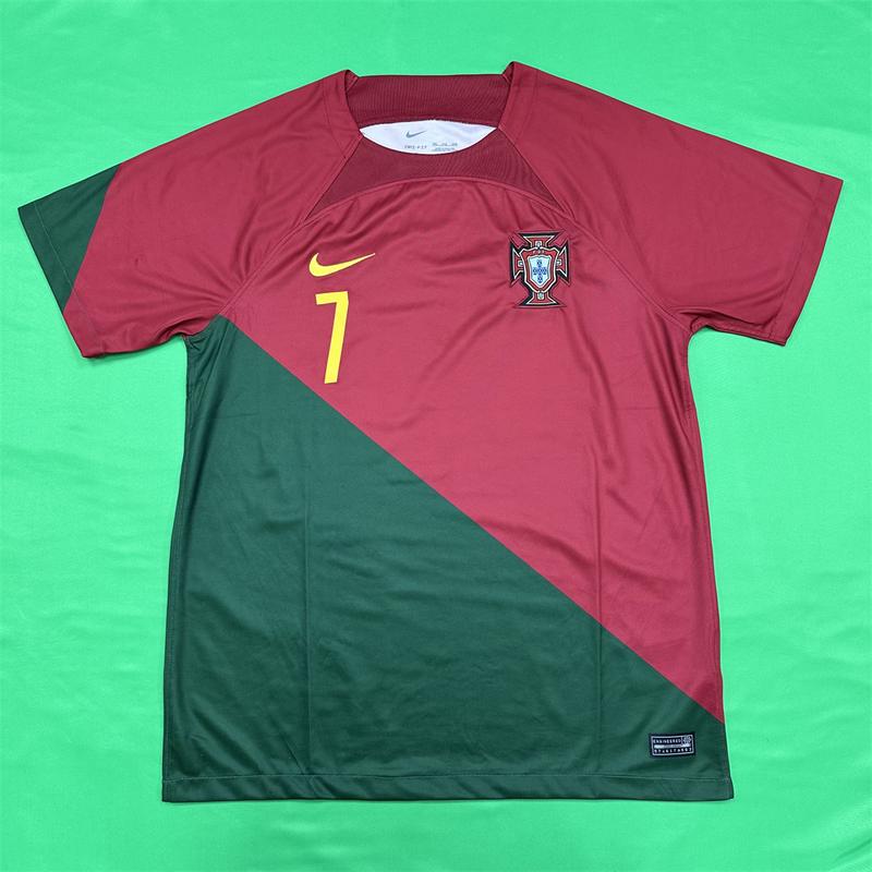 Nike 2022 FIFA World Cup Portugal home jersey No. 7 Cristiano Ronaldo Soccer jersey