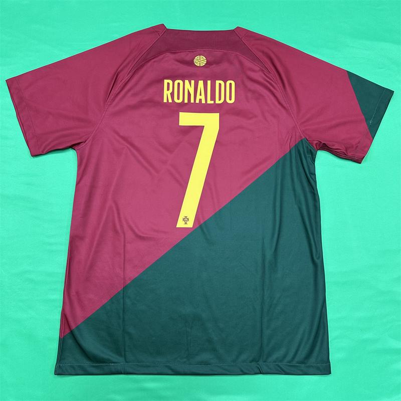 Nike 2022 FIFA World Cup Portugal home jersey No. 7 Cristiano Ronaldo Soccer jersey