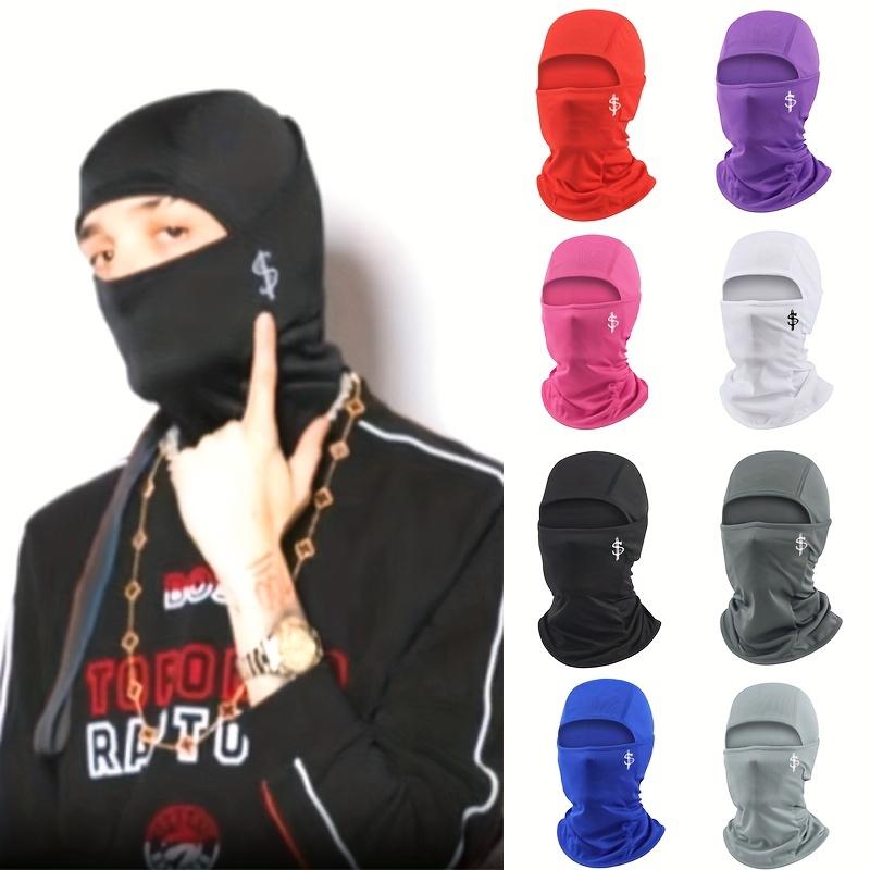 UV-Blocking Dollar Sign Balaclava Ski Mask - Full-Face Coverage for Extreme Winter Sports - Secure & Stylish Protection