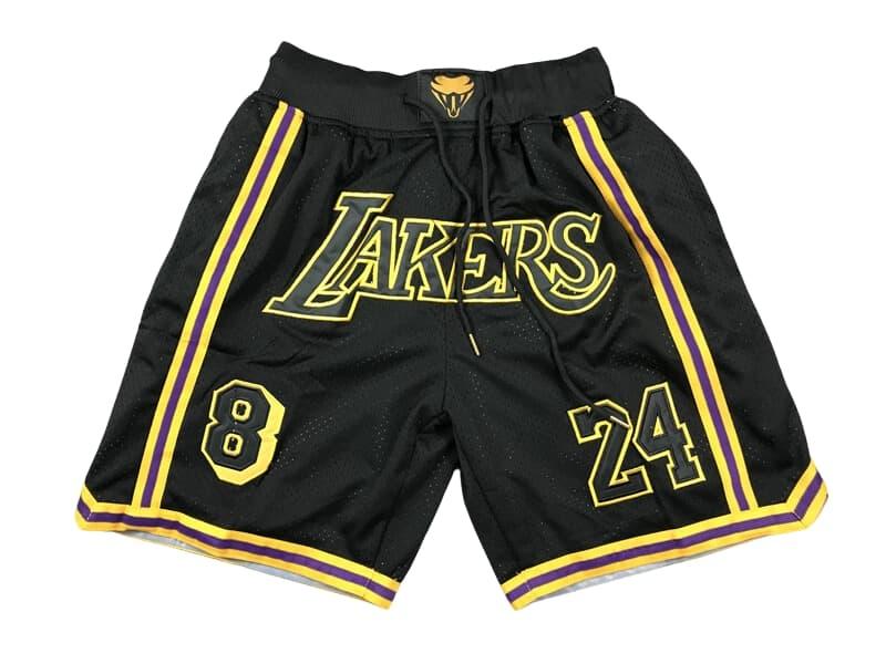 By rant  #8 24 Basketball Shorts Black - Team Just Donn 2024, Drawstring Running Shorts - Sport Uniforms - Basketball Short