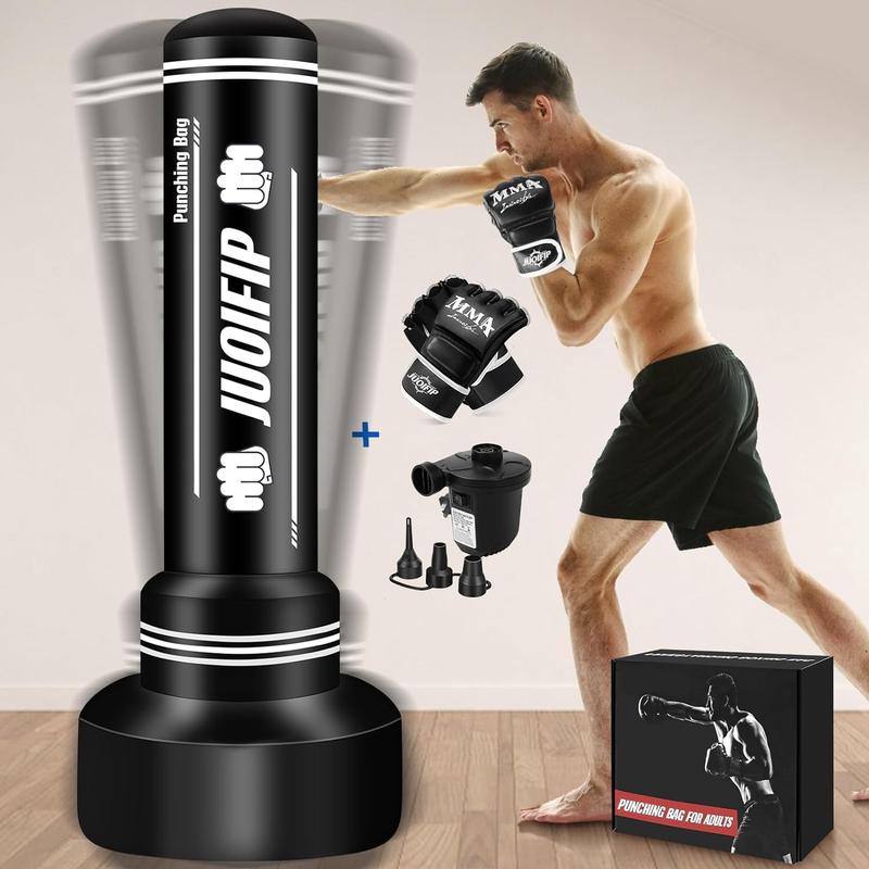 Heavy Punching Bag with Stand Adults Teens, 70