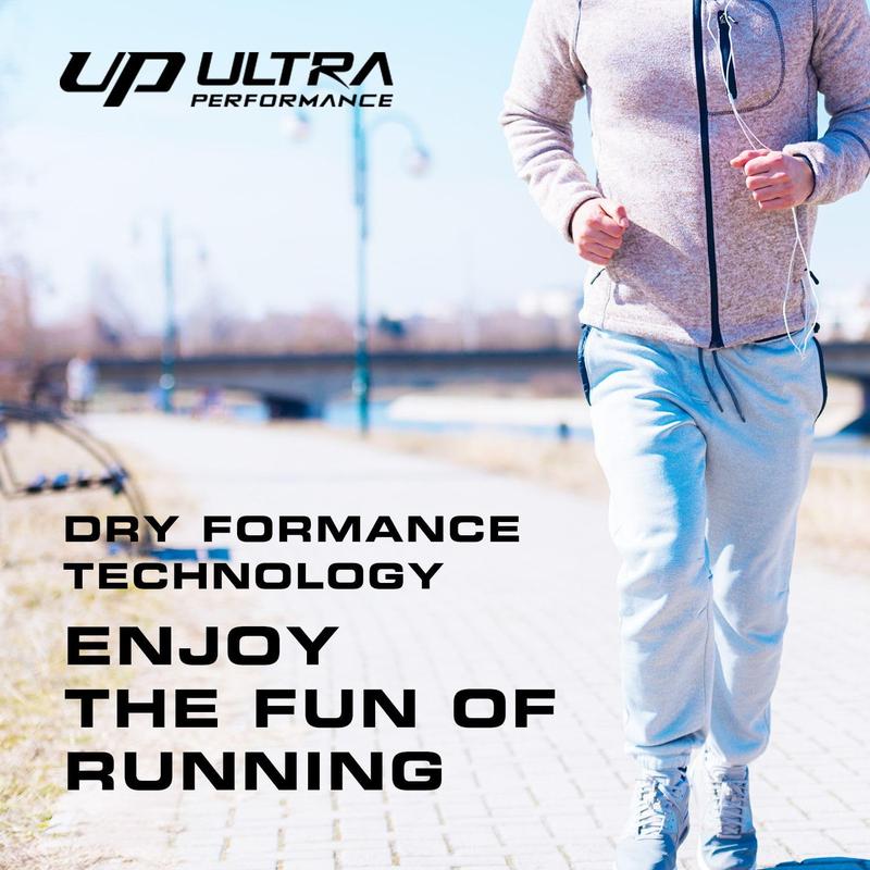 Ultra Performance 3 Pack Fleece Active Tech Joggers for Men, Mens Sweatpants with Zipper Pockets