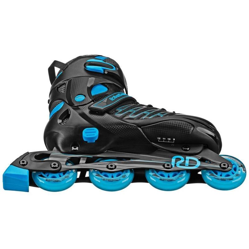 Roller Derby Custom Adult In-Fit Skates - Blue Black 9-12