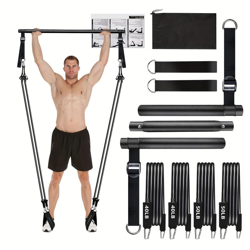 Professional Pull Up Bar Kit, 1 Set Pull Up Bar with 4 Resistance Bands for Women & Men, Home Fitness Equipment for Leg, Hip, Waist and Arm