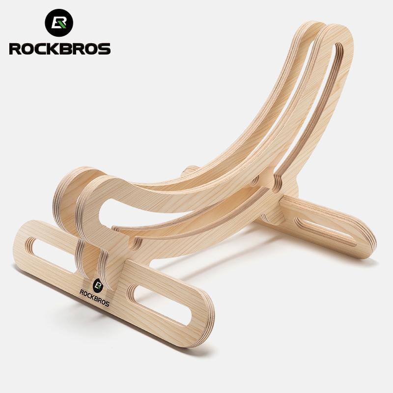 ROCKBROS Bike Stand Bicycle Parking Rack For 23-30 700C Support Wooden Bracket Bike Support Rack Wheel Holder