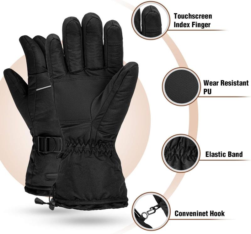 Heated Gloves, Winter Gloves for Men and Women , 3 Levels Temperature Control  Waterproof Warm  Gloves for Ski Outdoor