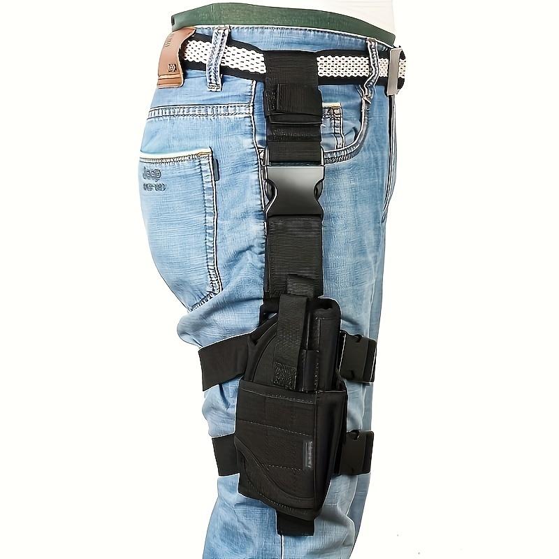 Tactical Pistol Thigh Holster, Suspension Leg Holster, Adjustable to Right Hand