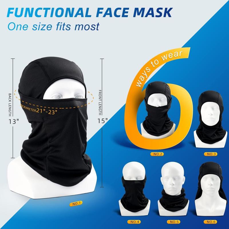 Balaclava Ski Face Mask UV Protection Dustproof Windproof Sun Hood for Men Women