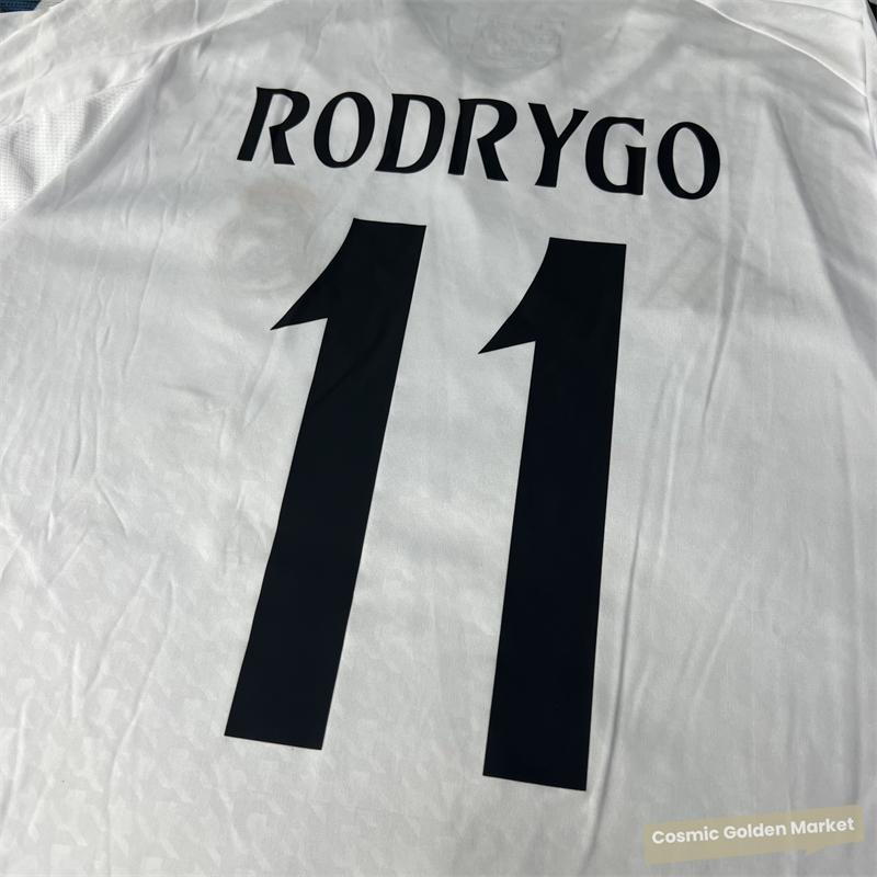 Soccer Jersey Fans Version Home kit RODRYGO #11 White Short Sleeves 2425