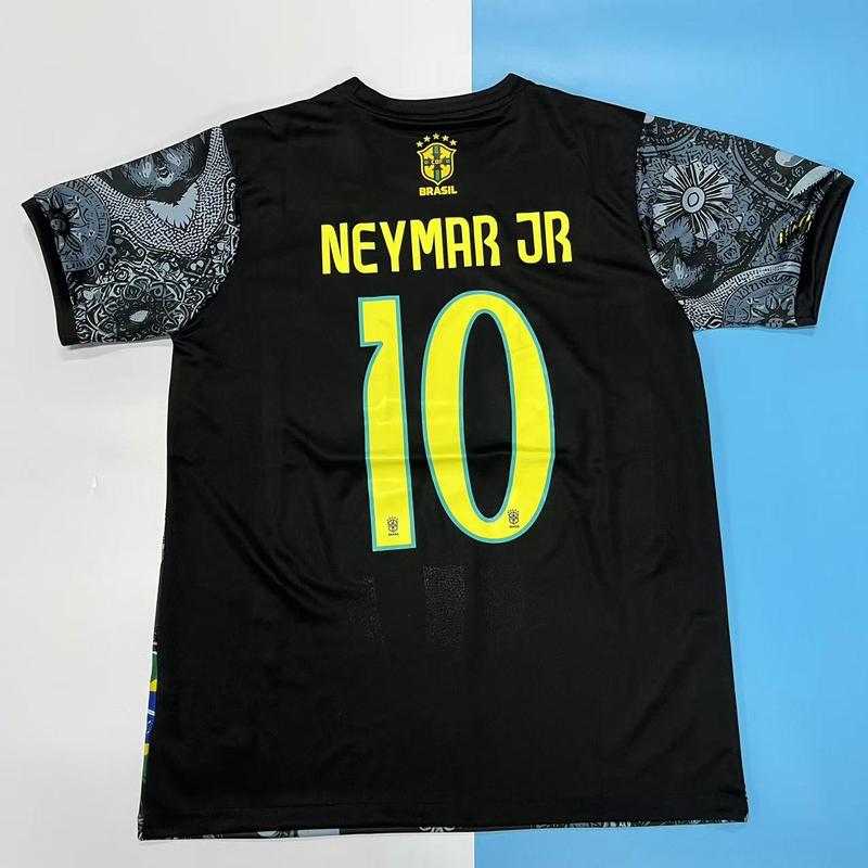 Soccer Jersey  Player Version   2425  Best Quality   black  NeymarJR #10