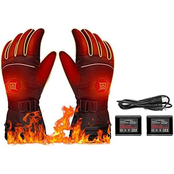 Heated Gloves, Winter Gloves for Men and Women , 3 Levels Temperature Control  Waterproof Warm  Gloves for Ski Outdoor