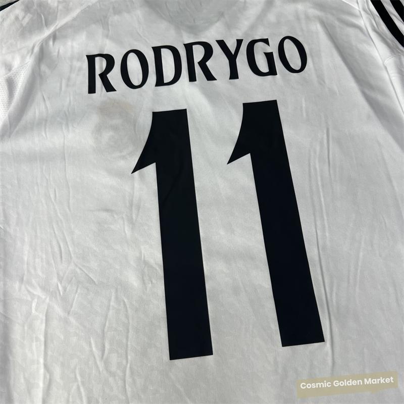 Soccer Jersey Fans Version Home kit RODRYGO #11 White Short Sleeves 2425