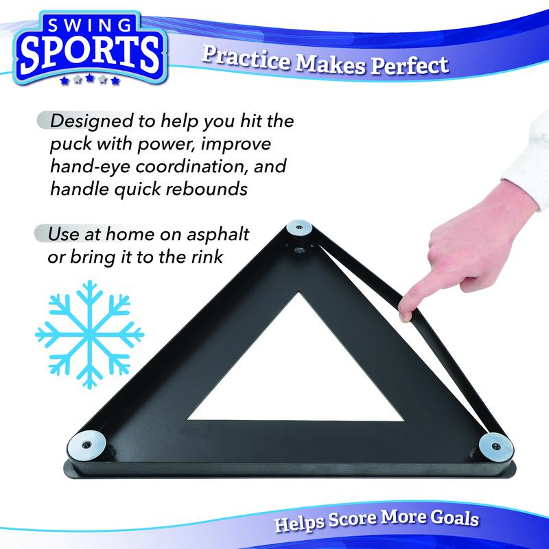 Swing Sports Hockey Passer Rebounder - Triangle Passer Hockey Training Aids