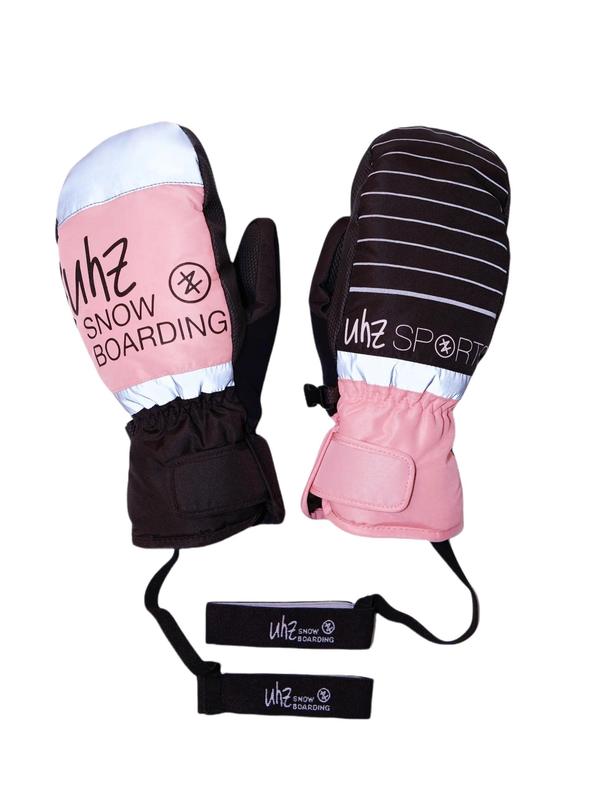 Uhz Ski Snowboard Mittens Water-Resistant Breathable Extra Warmth