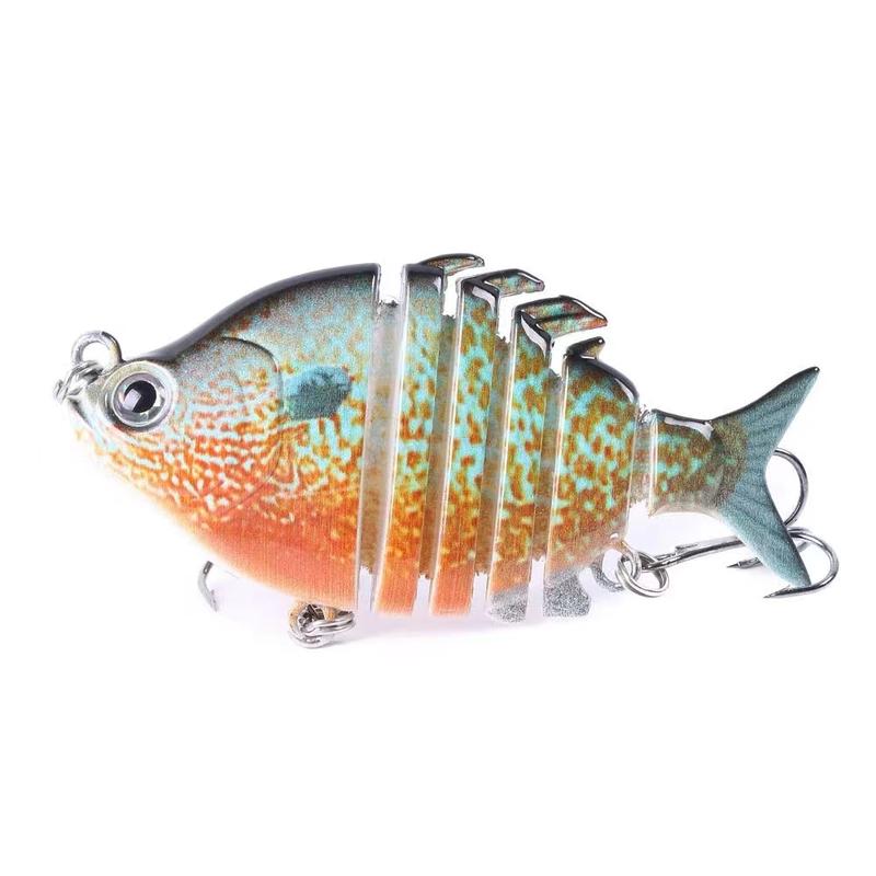 6Pcs  1Pcs  Lifelike Mini Tilapia Swimbait Lures Panfish Bluegill  Multi-Jointed Design Hardbait for Bass  Crankbait Saltwater Freshwater 3.5in 0.85oz