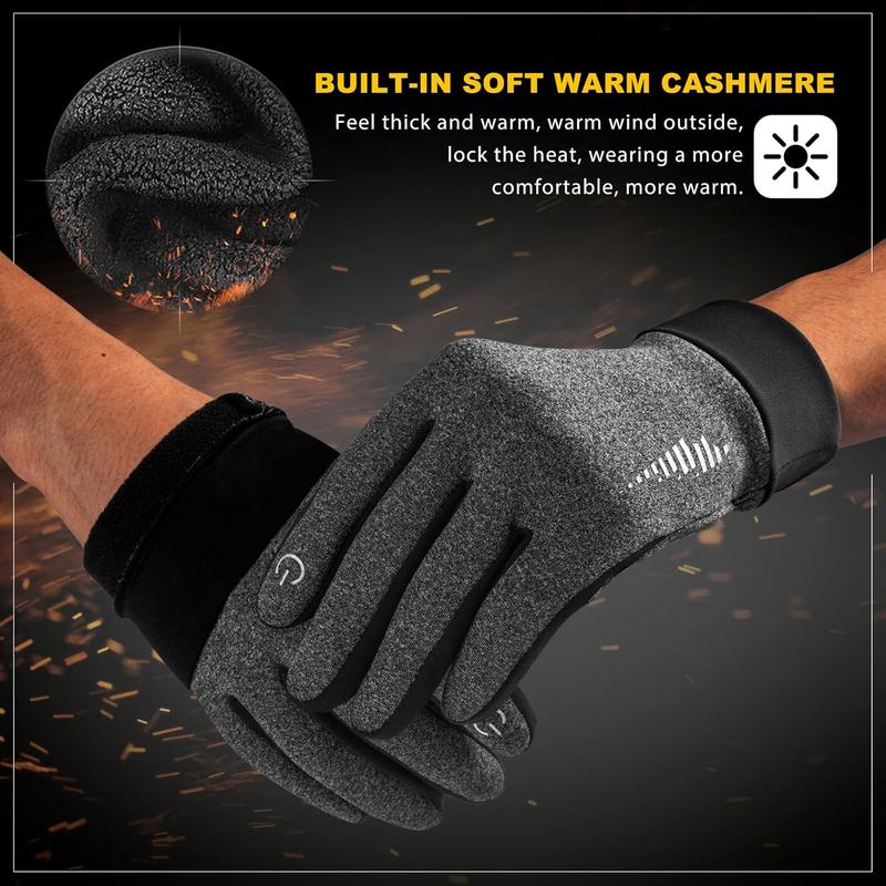 Winter Gloves Women Men Ski Snow Gloves Liner Thermal Warm Touch Screen, Suit for Running, Cycling, Biking, Hiking, Driving, Walking, Typing, Freezer Work, Sports, Soccer, Shooting, Gaming 102