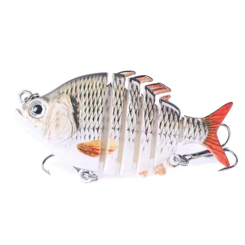 6Pcs  1Pcs  Lifelike Mini Tilapia Swimbait Lures Panfish Bluegill  Multi-Jointed Design Hardbait for Bass  Crankbait Saltwater Freshwater 3.5in 0.85oz