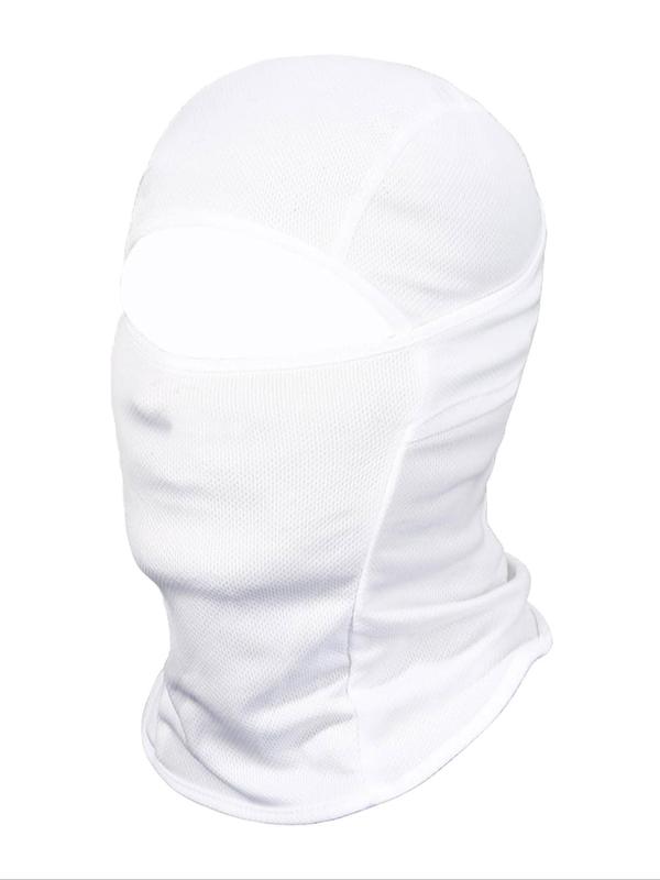 Unisex Solid Color Balaclava Face Mask, Breathable Full Face Mask for Skiing Outdoor Sports, Fashion Accessories for Men & Women