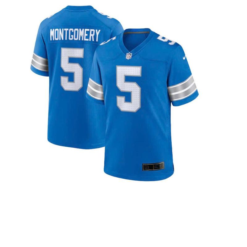 David Montgomery #5 Detroitt Lionss Limited Jersey, Home jersey, Fan football jersey, Sports merchandise, gift for him, gift for birthday