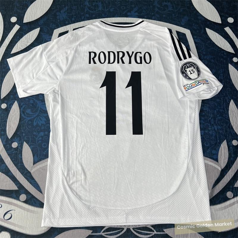 Soccer Jersey Fans Version Home kit RODRYGO #11 White Short Sleeves 2425