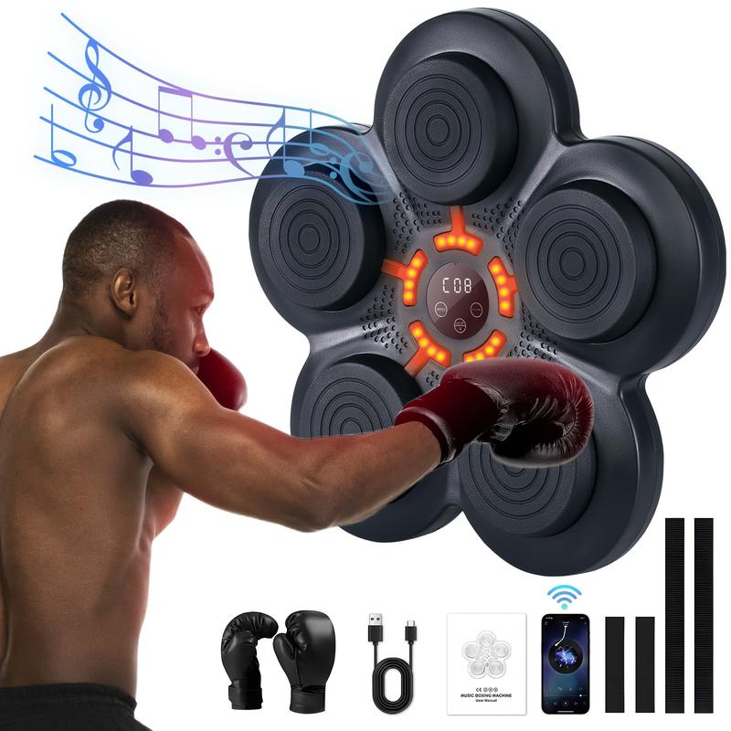 2024 new sound boxing machine is equipped with boxing gloves, fitness machine, adult mutual fitness and reflection machine, USB charging machine, home fitness boxing machine.