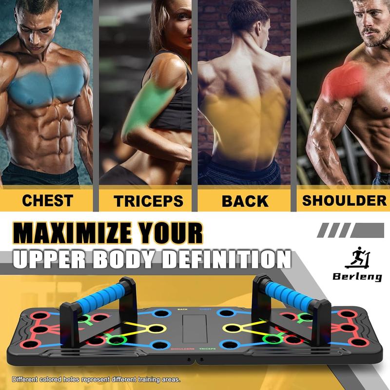 Solid Push Up Board 15 in 1 Home Workout Equipment Multi-Functional Pushup Stands System Fitness Floor Chest Muscle Exercise Professional Equipment