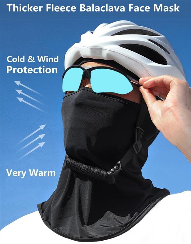 Balaclava Cold Weather Ski Mask, Thick Warm Fleece Full  Mask  Cover Winter Windproof Protection Outdoor