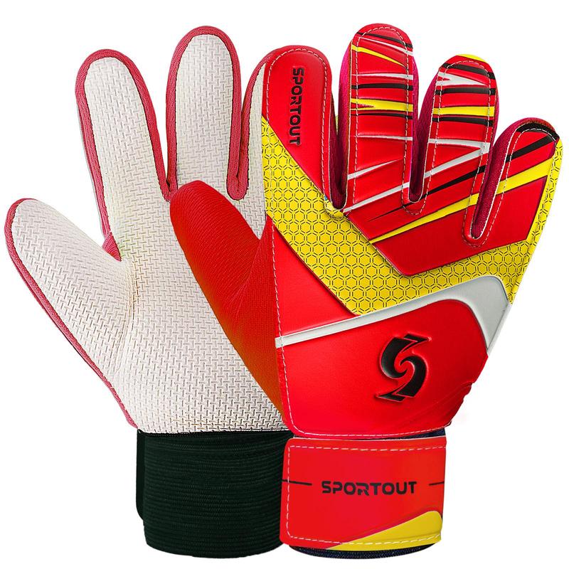 Youth Goalkeeper Gloves, 1 Pair Non-slip Wear-resistant Football Gloves, Double Wrist Protection Goalkeeper Gloves, Football Accessories