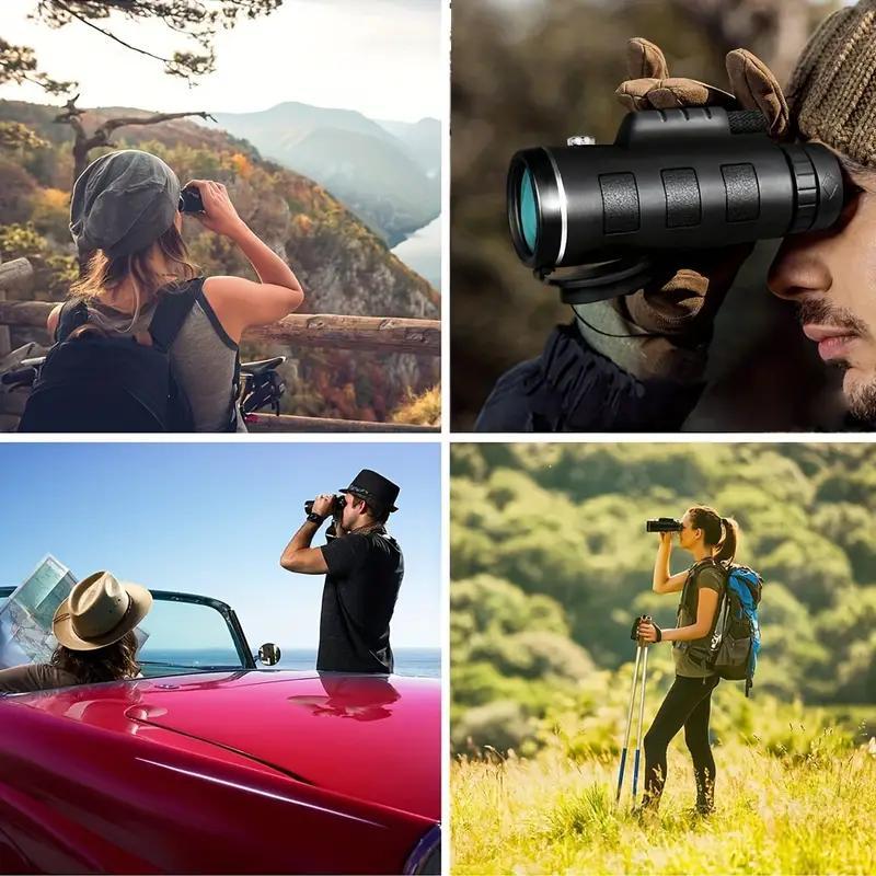 10x42 Monocular, Portable High Definition Monocular, Outdoor Monocular for Hunting, Camping, Hiking, Outdoor Adventure