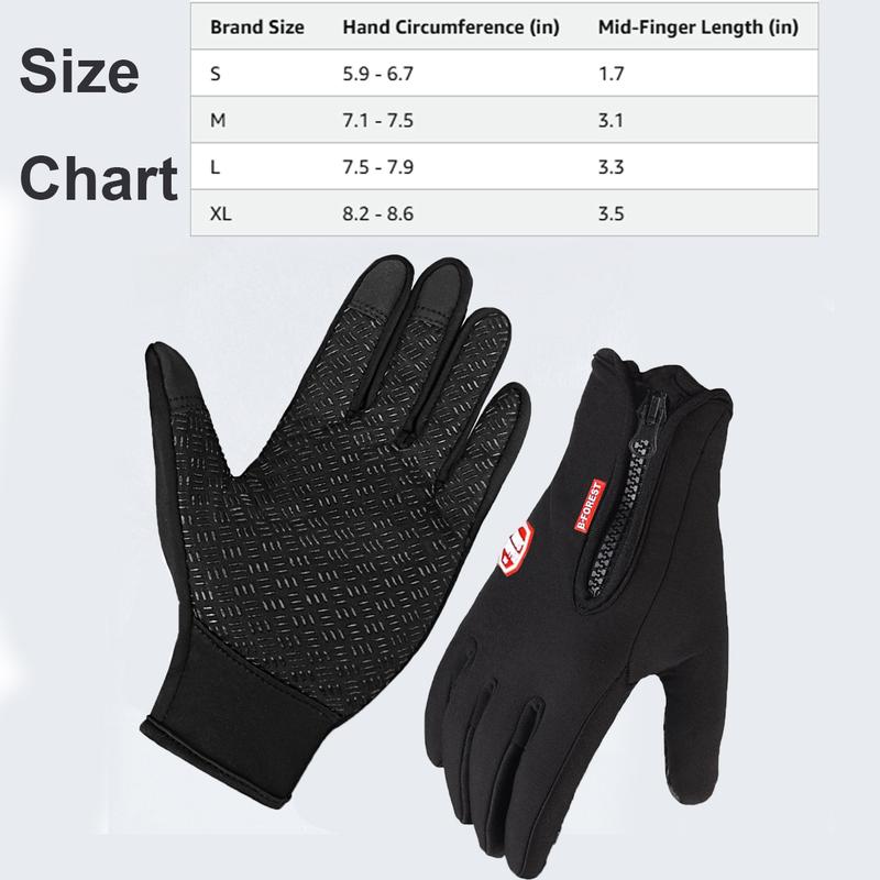 Gloves Touch Screen Windproof Gloves Warm and Adjustable Suitable for Outdoor Running, Cycling, Fishing, Skiing and Other Sports and Work Warm Gloves.