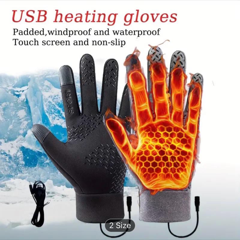 Winter Electric Heated Gloves for Skiing, Motorcycle, Running, Cycling, Hiking, Hunting