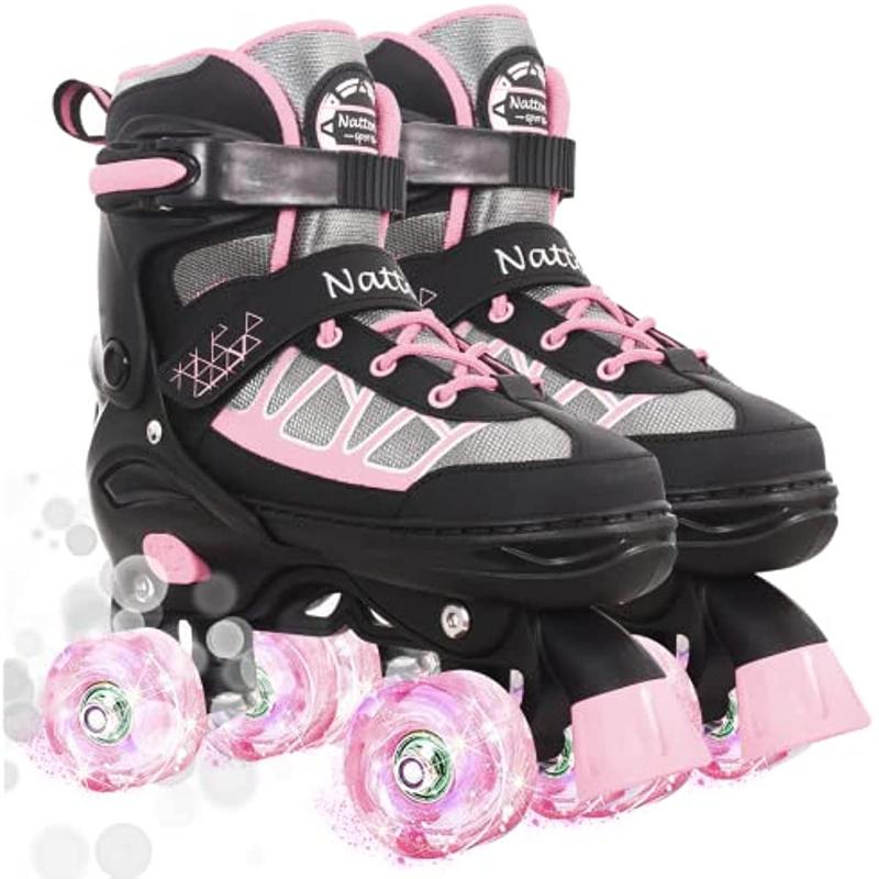 Nattork Adjustable Roller Skates for Kids - Pink - Model 701 roller skate