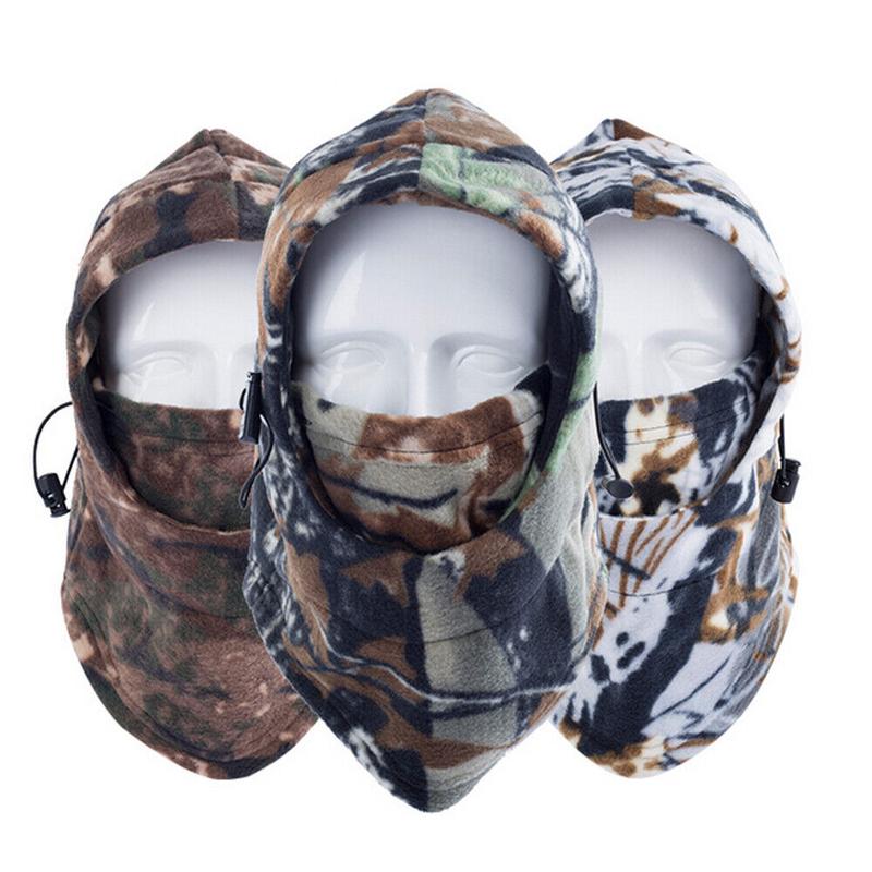 Balaclava Ski Neck Cover Face Mask Windproof Fleece Camo Hat Hood Fishin Hunting