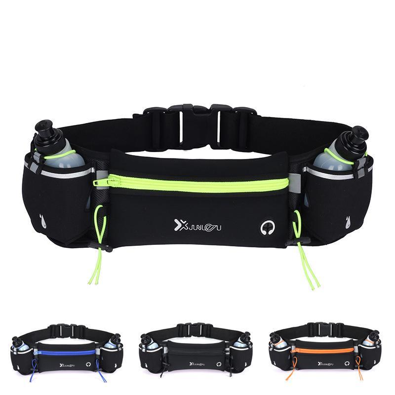 1 Set Outdoor Sports Waist Bag With Water Bottle, Portable Waist Mobile Phone Pouch For Running Marathon