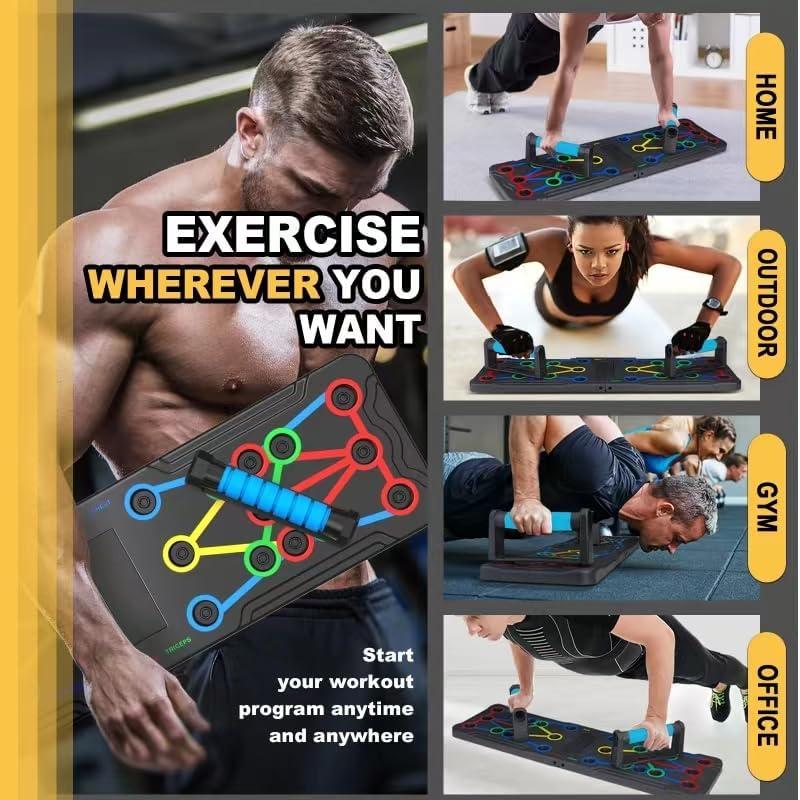 Solid Push Up Board 15 in 1 Home Workout Equipment Multi-Functional Pushup Stands System Fitness Floor Chest Muscle Exercise Professional Equipment