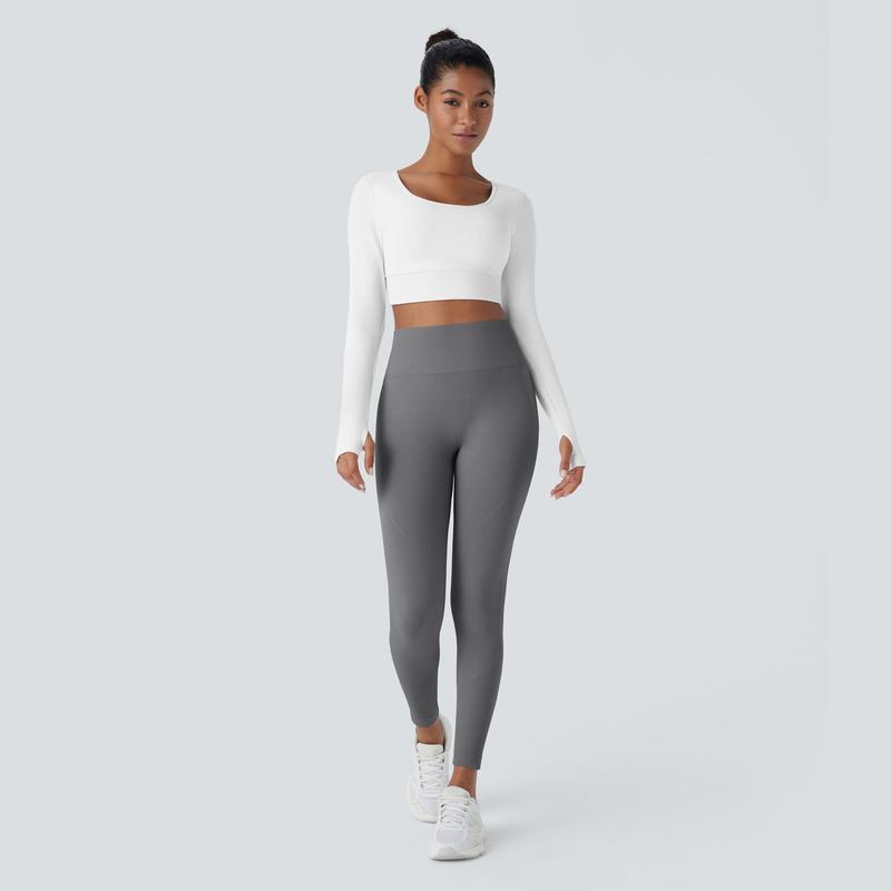 Halara Seamless Flow High Waisted Tummy Control Butt Lifting 7 8 Yoga Leggings