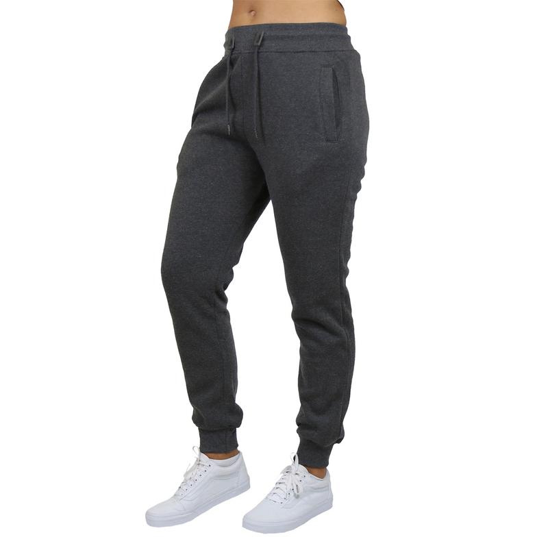 Galaxy By Harvic Women's Comfortable Loose Fit Plain Polyester Fleece Jogger Sweatpants