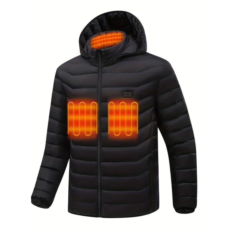 Men's Heated Jacket, Outdoor Lightweight Warm Heating Clothing, Perfect For Outdoor Hiking & Trekking (Battery Not Included)