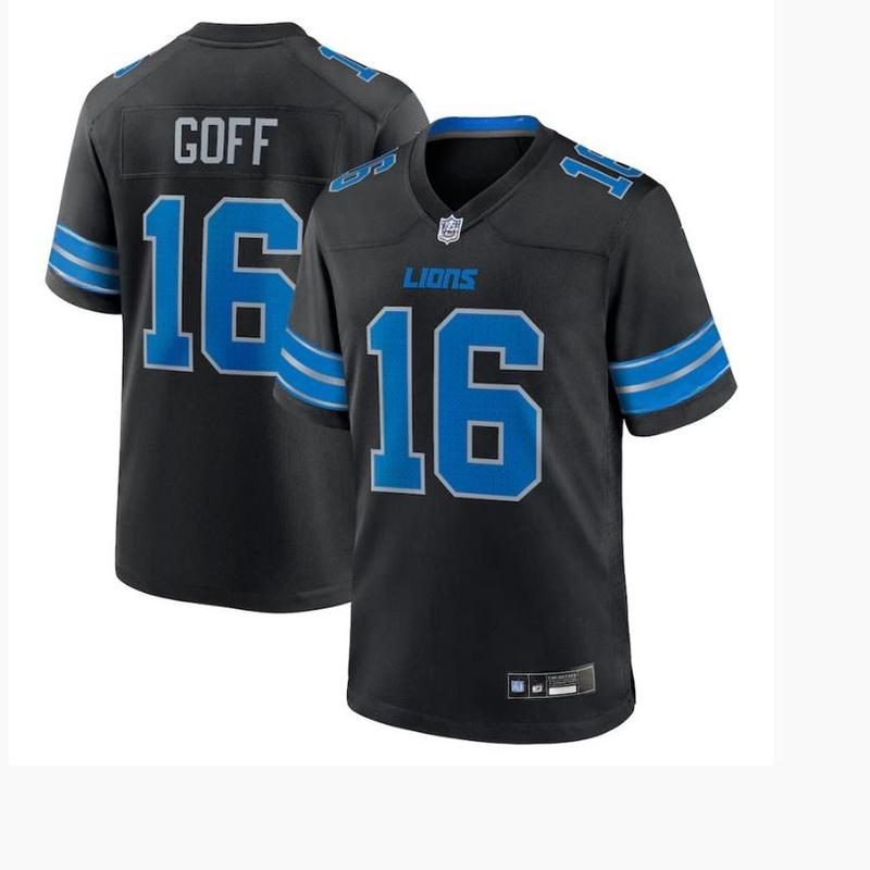 Jaredd Gofff Black Detroitt Lionss 2nd Alternate Game Jersey, Game day apparel, NFLL fan gear