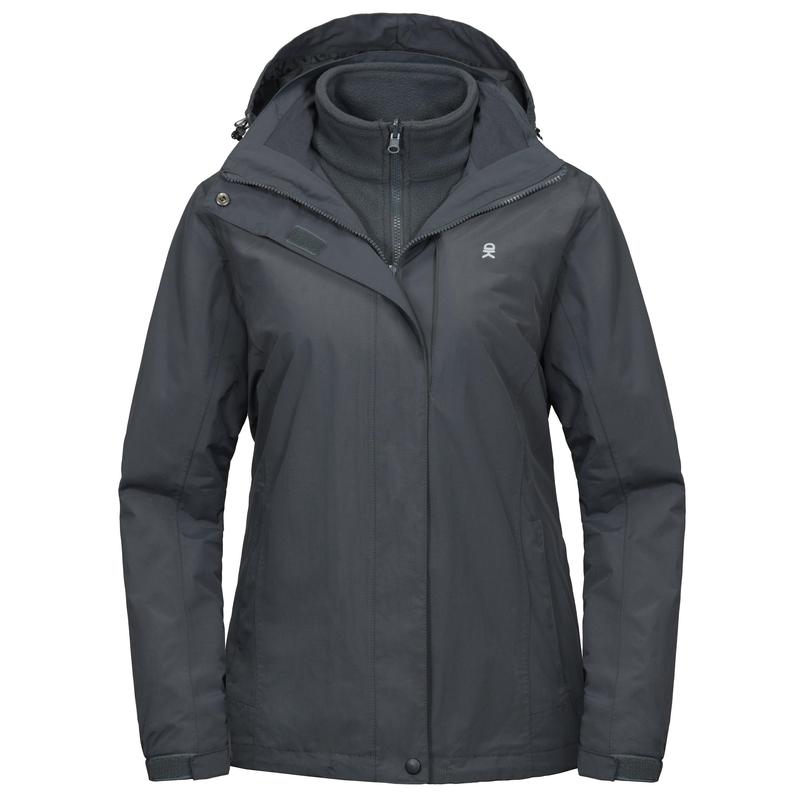 Women's 3 in 1 Winter Ski Warm Fleece Liner Jacket