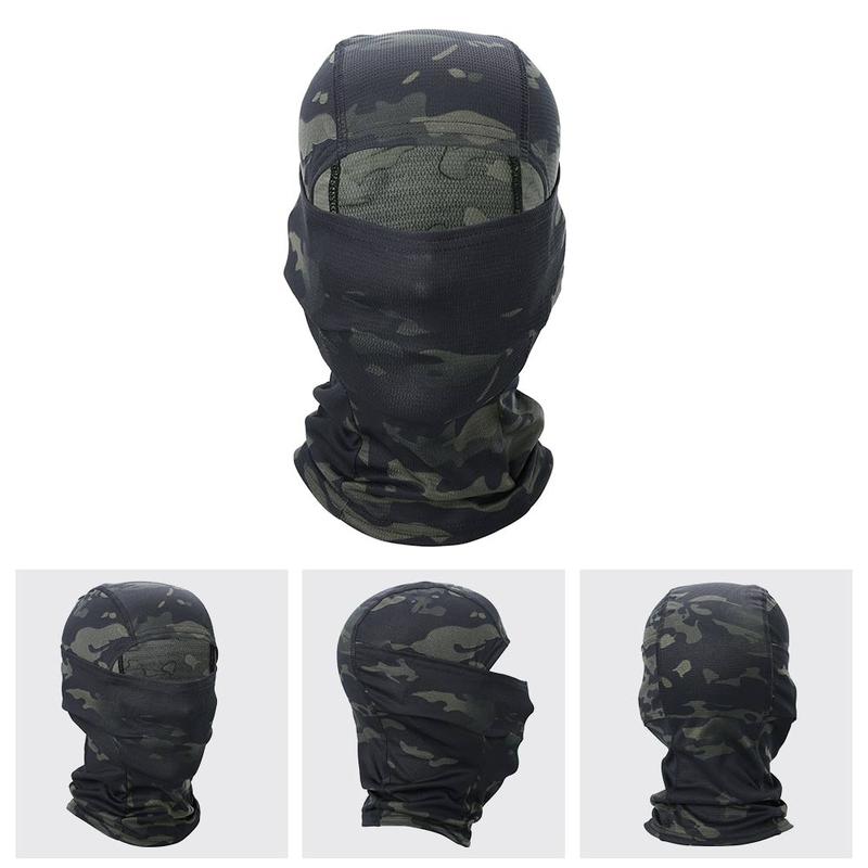 Balaclava Mask, Multi-color Camouflage Print Face Mask, Breathable Quick Dry Sports Hood Headwear, Breathable Full Face Mask for Outdoor Activities, Men Gifts