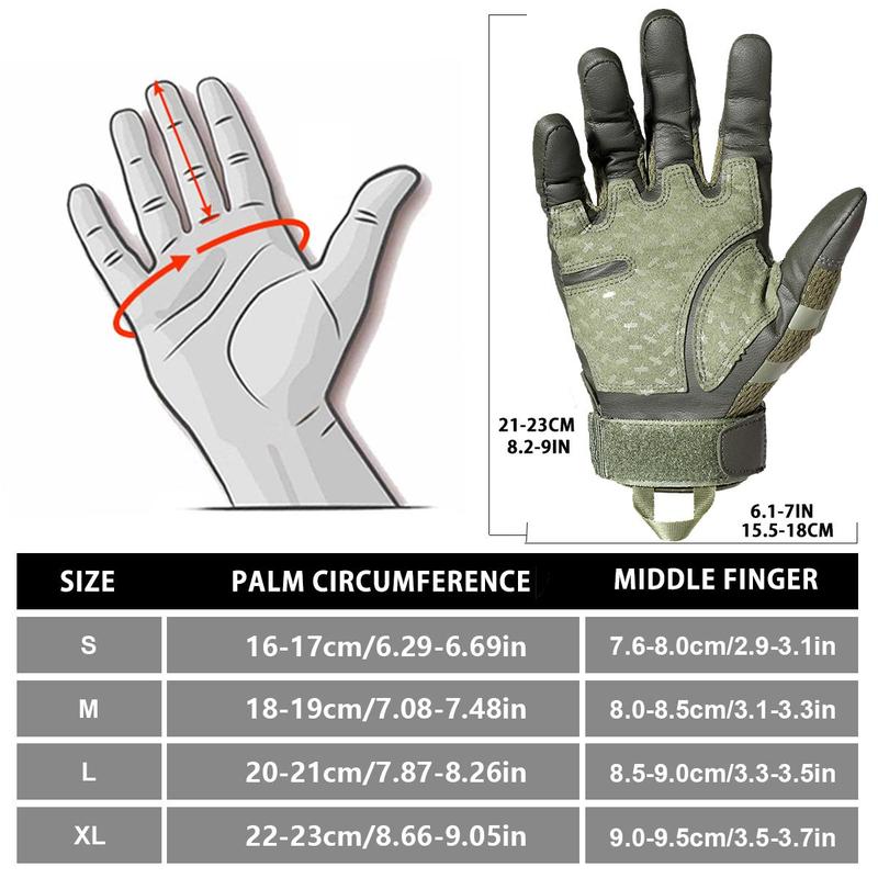 Outdoor Sports Gloves, High Sensitivity Touch Screen PU Leather Outdoor Mountaineering Training Gloves, Hunting Cycling Sports Gloves, Tactical Gloves, Men Gifts Ideas, Gift for Christmas Husband, Gym Accessories