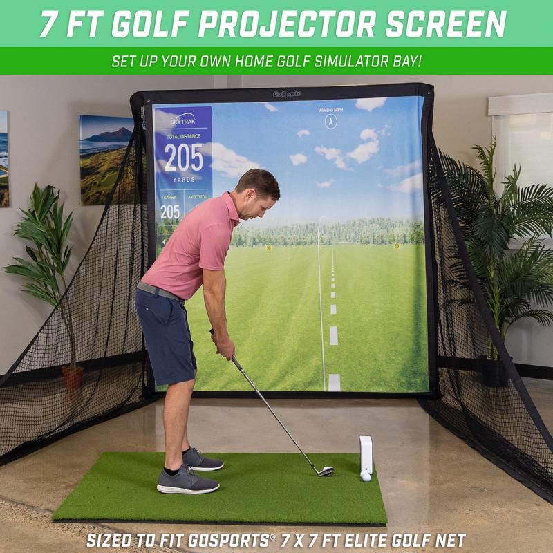 GoSports 7 ft Golf Simulator Impact Screen