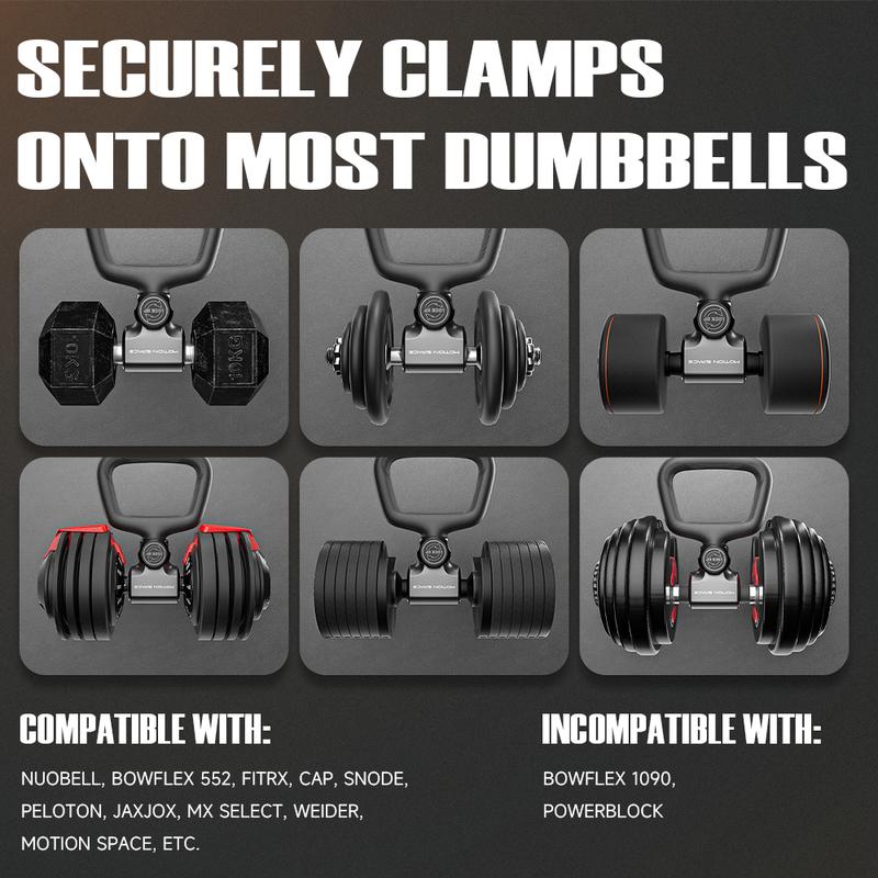 Dumbbell&Kettlebell Converter Turn Most Dumbells Into Barbell Kettlebell. Home Workouts,Holds up to 130 260lb,Aluminum build,Strong,Rust-resistant